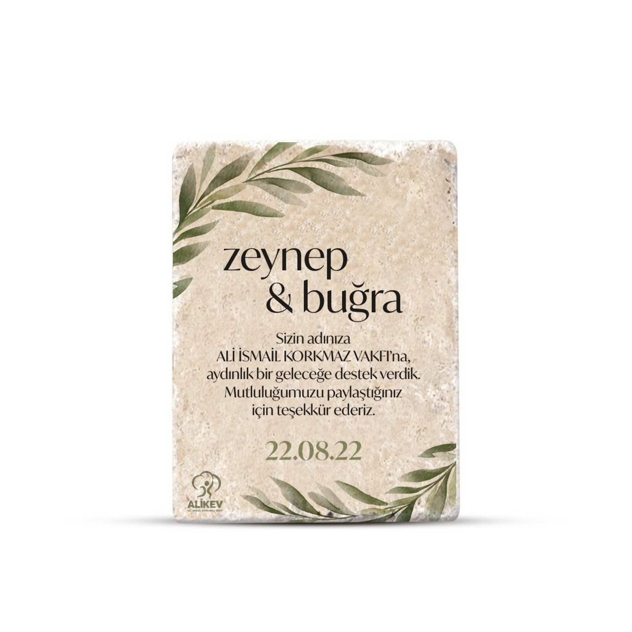 Doğal Taş Magnet - Zeytin Dalı